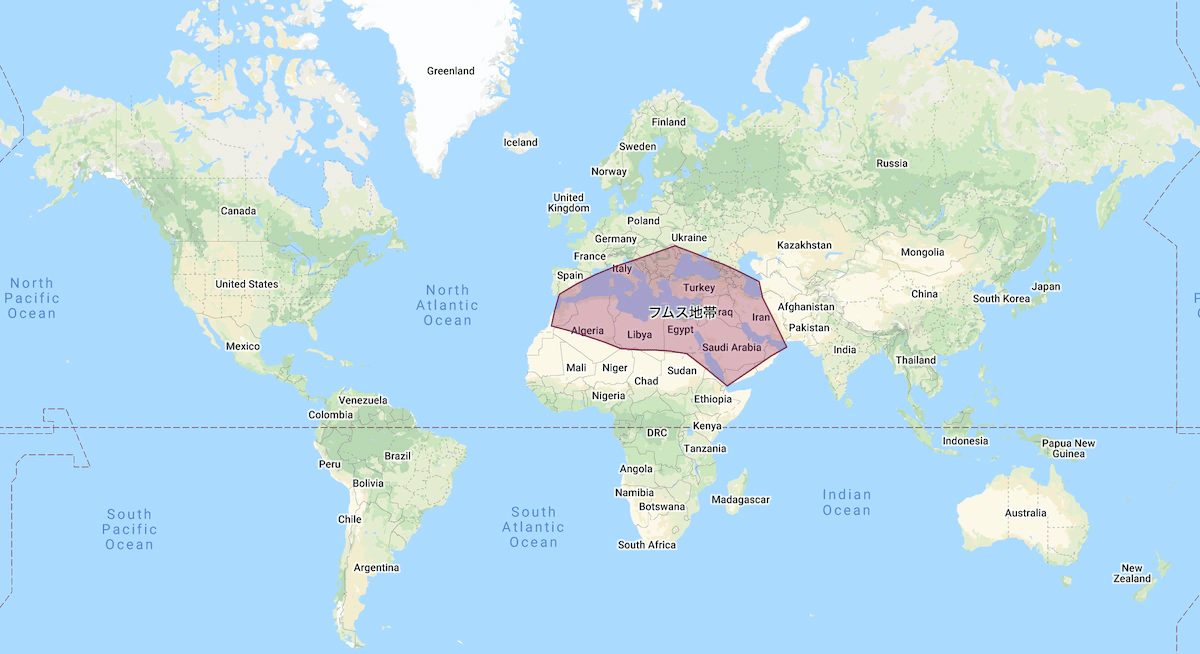 フムスがよく食べられてる地域